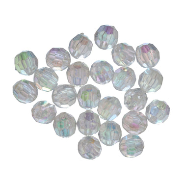 Trimits Beads Sequins Accessories Faceted Beads: 8mm: Aurora: 20 quantity  - The Sewing Studio for sale UK - The Sewing Studio