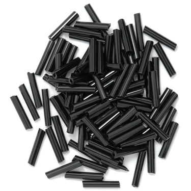 Trimits Beads Sequins Accessories Long Bugle Beads: Black: 8g per pack  - The Sewing Studio for sale UK - The Sewing Studio