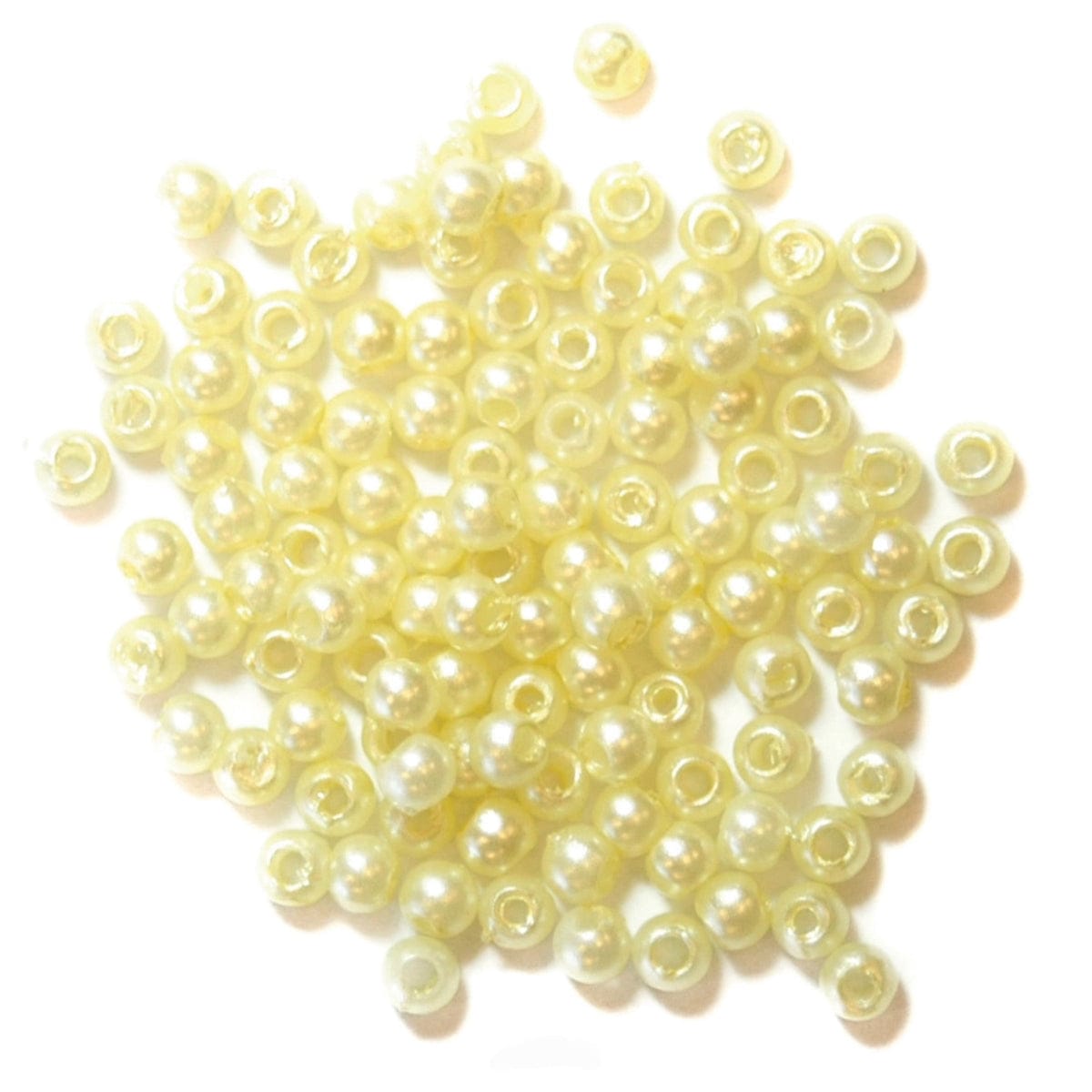 Trimits Beads Sequins Accessories Pearl Beads: 3mm: Cream: 125 quantity  - The Sewing Studio