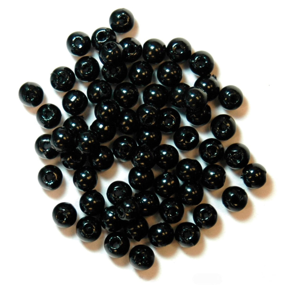 Trimits Beads Sequins Accessories Pearl Beads: 4mm: Black: 86 quantity  - The Sewing Studio