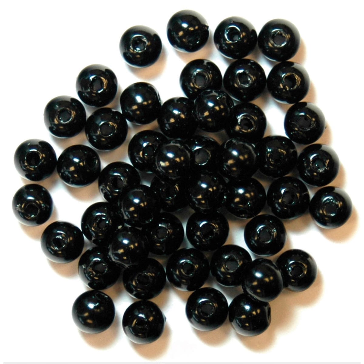 Trimits Beads Sequins Accessories Pearl Beads: 5mm: Black: 40 quantity  - The Sewing Studio
