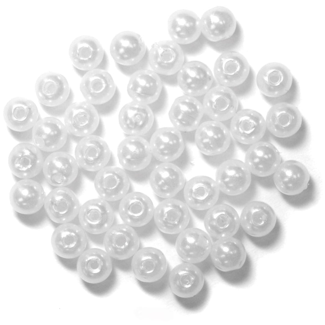 Trimits Beads Sequins Accessories Pearl Beads: 5mm: Pearl: 40 quantity  - The Sewing Studio