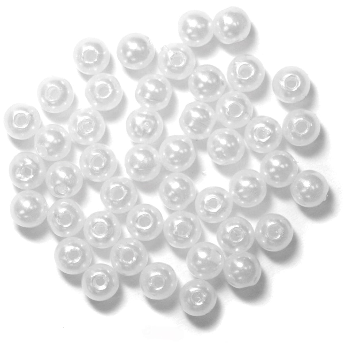 Trimits Beads Sequins Accessories Pearl Beads: 5mm: Pearl: 40 quantity  - The Sewing Studio