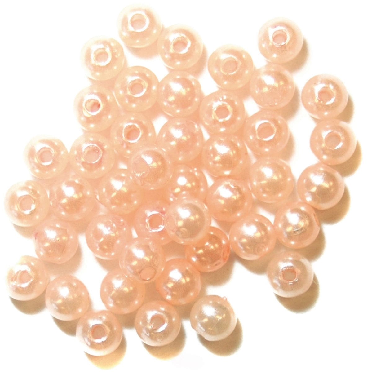 Trimits Beads Sequins Accessories Pearl Beads: 5mm: Pink: 40 quantity  - The Sewing Studio