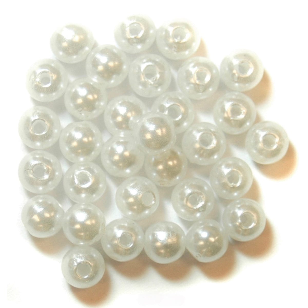 Trimits Beads Sequins Accessories Pearl Beads: 6mm: Pearl: 20 quantity  - The Sewing Studio