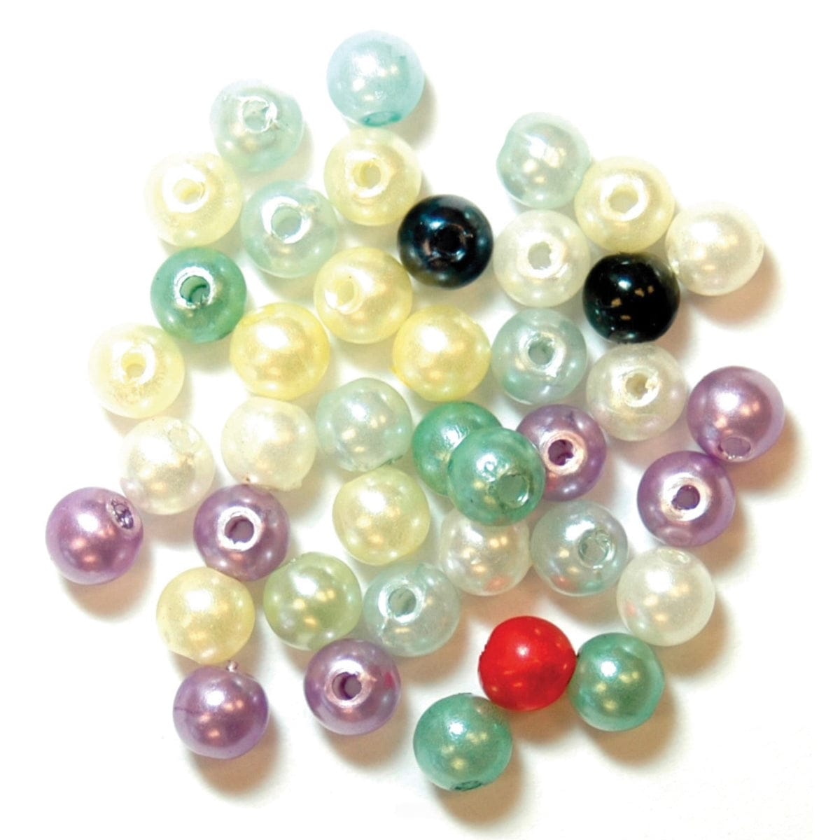 Trimits Beads Sequins Accessories Pearl Beads: Assorted Pastel: 5g quantity  - The Sewing Studio