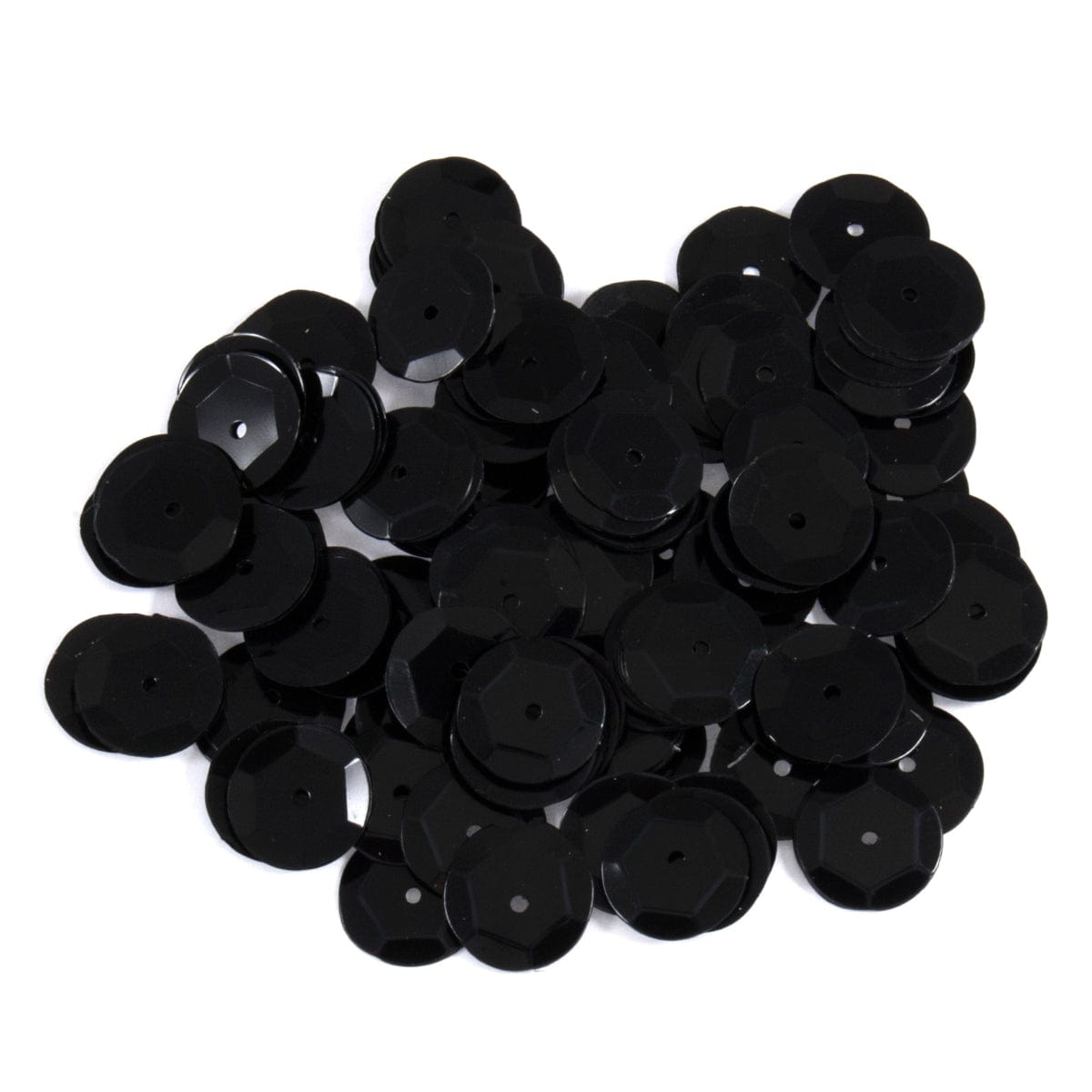Trimits Beads Sequins Accessories Sequins: Cup: 10mm: Black. Pack of 120  - The Sewing Studio