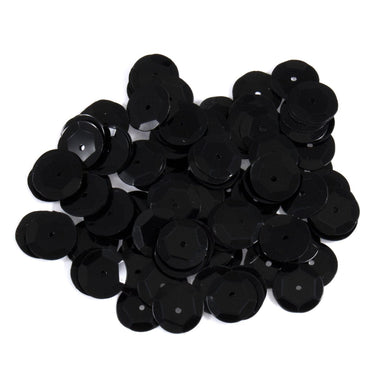 Trimits Beads Sequins Accessories Sequins: Cup: 10mm: Black. Pack of 120  - The Sewing Studio for sale UK - The Sewing Studio