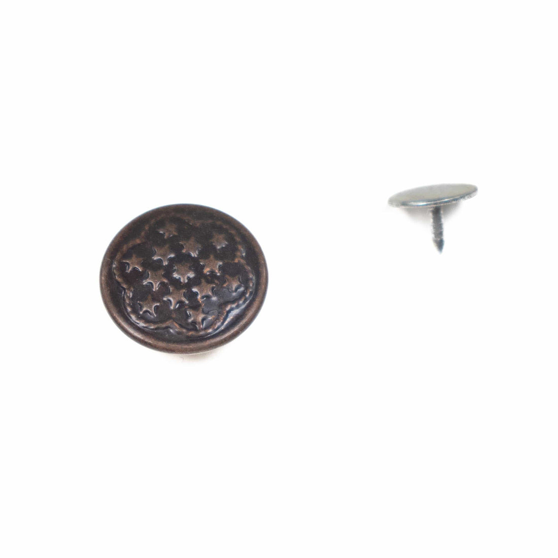 Trimits Buttons Brown Star-pattern Jeans Button 17mm  - The Sewing Studio