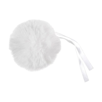 Trimits Craft Accessories Faux Fur Pom Pom White 11cm  - The Sewing Studio