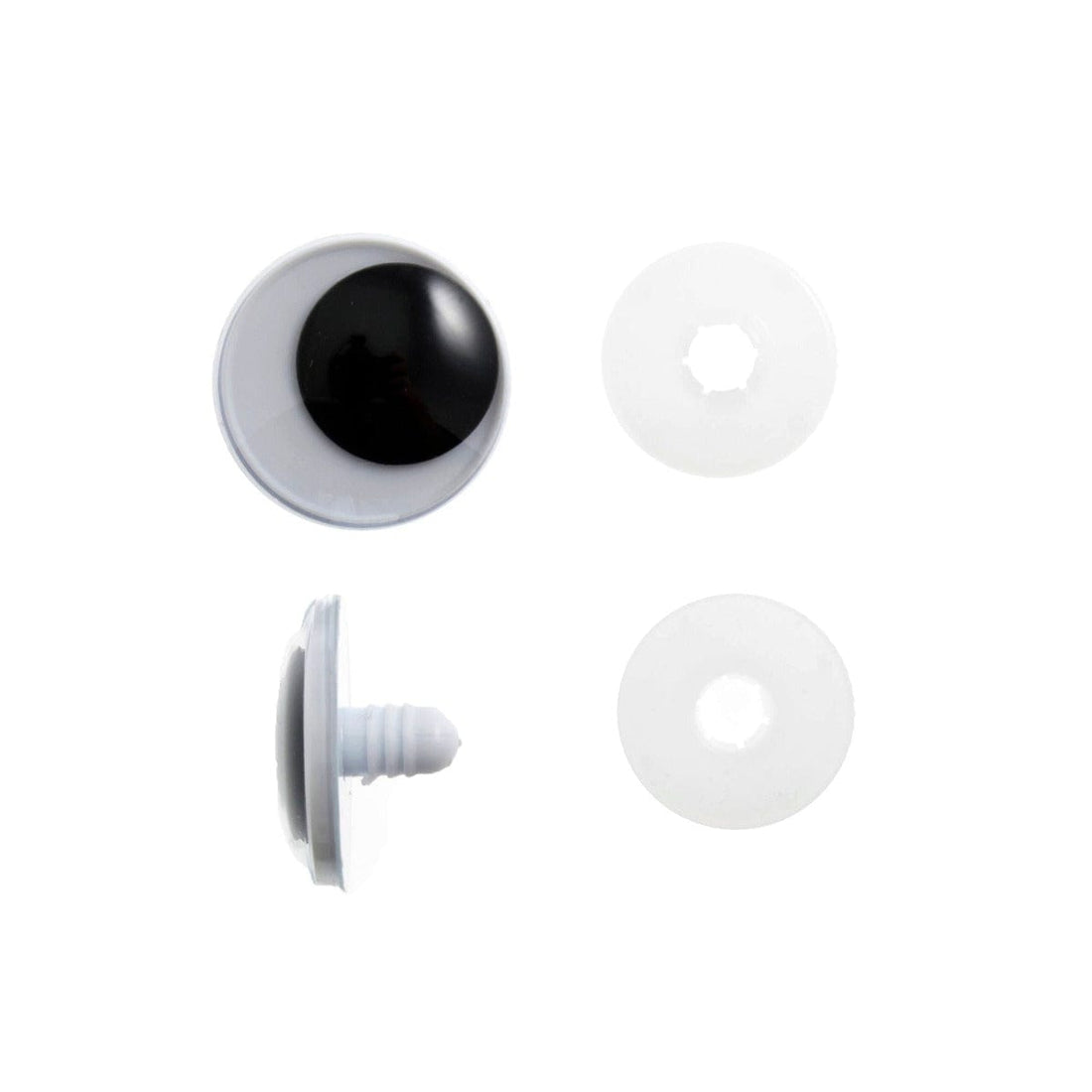 Trimits Craft Accessories Toy Eyes: Safety Googly: 25mm: Black: Pack of 2  - The Sewing Studio