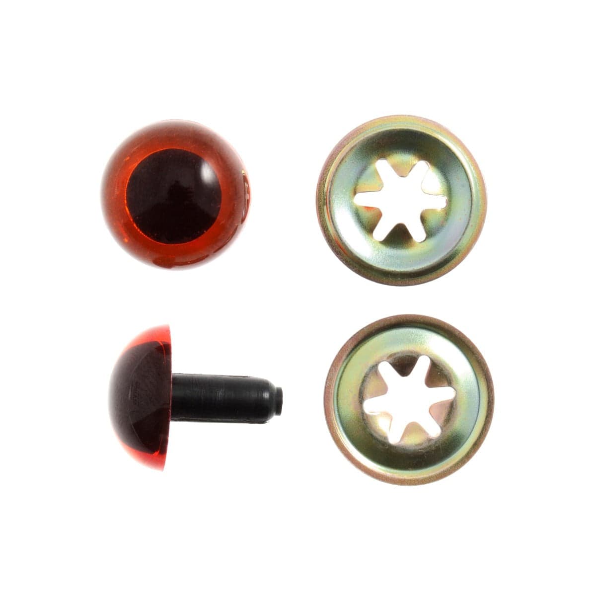 Trimits Craft Accessories Toy Eyes: Teddy: Safety: 18mm: Amber: Pack of 4  - The Sewing Studio