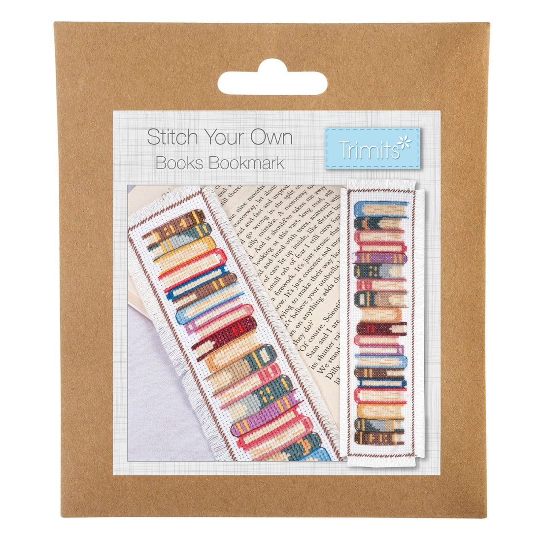 Trimits Cross Stitch Kits Cross Stitch Bookmark Kit Books  - The Sewing Studio
