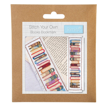 Trimits Cross Stitch Kits Cross Stitch Bookmark Kit Books  - The Sewing Studio