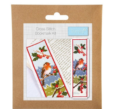 Trimits Cross Stitch Kits Cross Stitch Bookmark Kit Robin  - The Sewing Studio for sale UK - The Sewing Studio