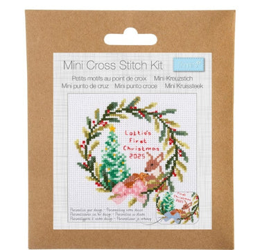 Trimits Cross Stitch Kits Cross Stitch Kit Mini Baby's First Christmas  - The Sewing Studio for sale UK - The Sewing Studio