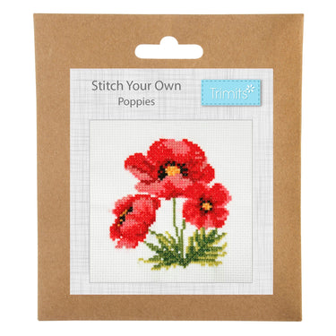 Trimits Cross Stitch Kits Cross Stitch Kit Poppies  - The Sewing Studio for sale UK - The Sewing Studio