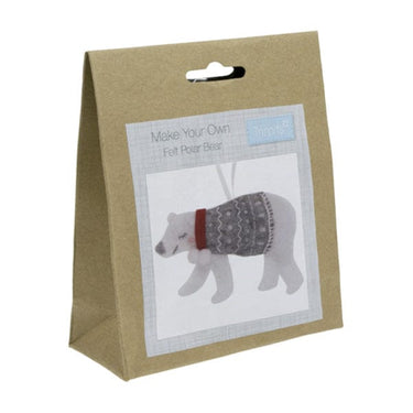 Trimits Felting Kits Felt Christmas Decoration Kit: Polar Bear  - The Sewing Studio for sale UK - The Sewing Studio