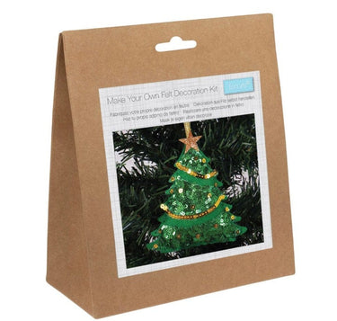 Trimits Felting Kits Felt Decoration Kit Christmas Sequin Tree  - The Sewing Studio for sale UK - The Sewing Studio