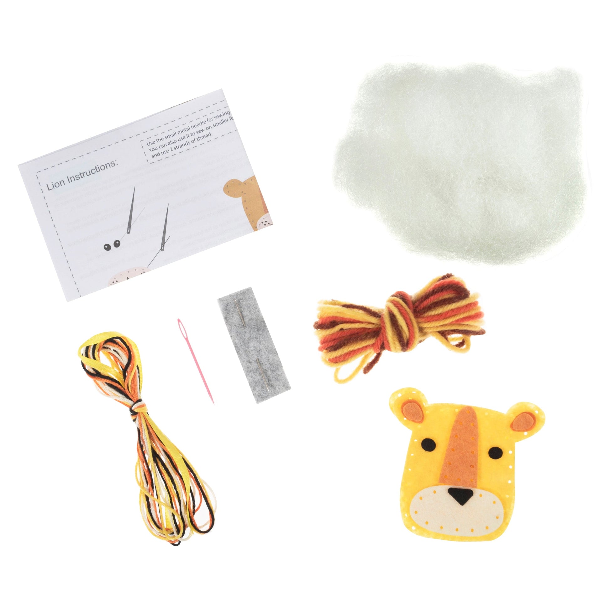 Trimits Felting Kits Felt Decoration Kit Lion  - The Sewing Studio