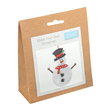 Trimits Felting Kits Felt Decoration Kit: Snowman  - The Sewing Studio for sale UK - The Sewing Studio