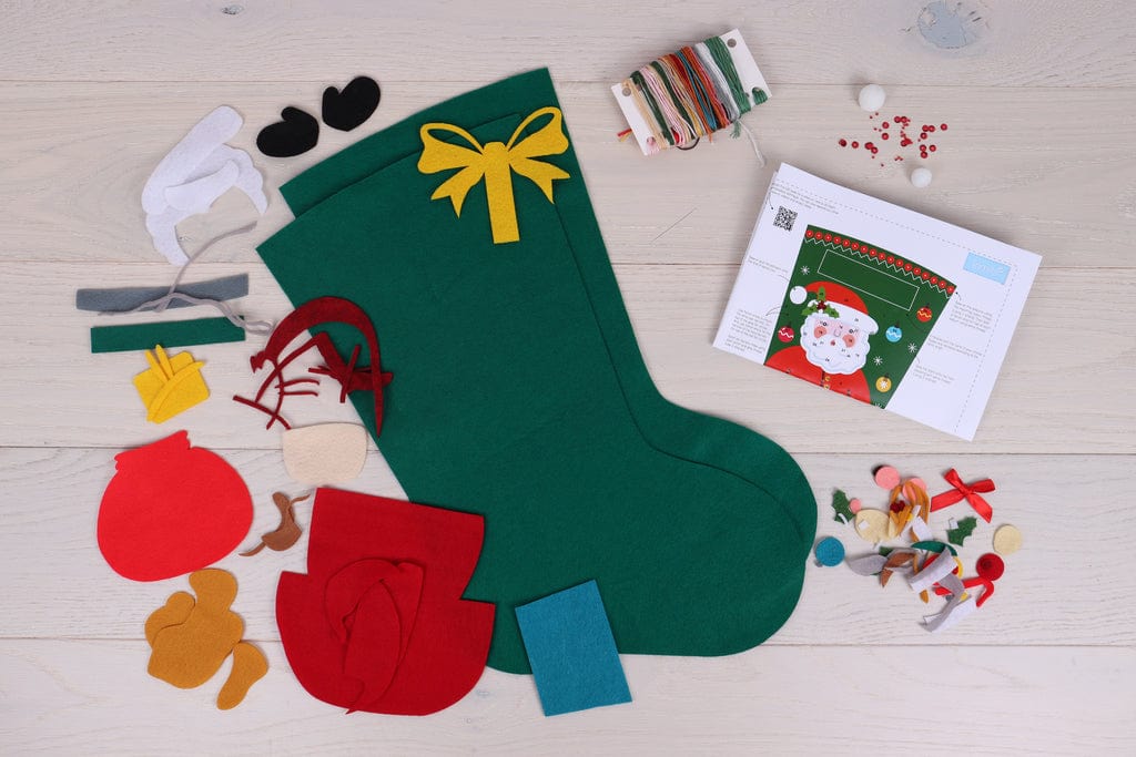 Trimits Felting Kits Felt Stocking Kit: Father Christmas  - The Sewing Studio