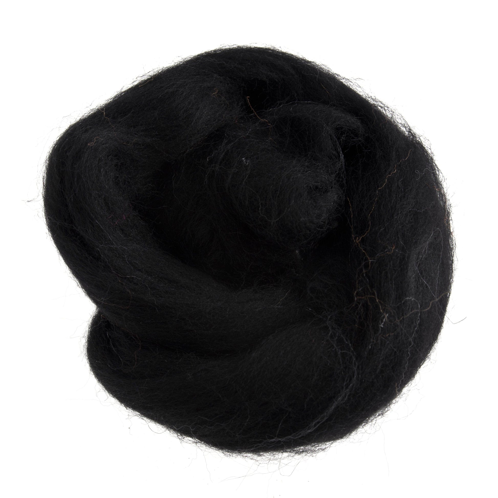 Trimits Felting Wool Natural Wool Roving, Black, 10g Packet  - The Sewing Studio