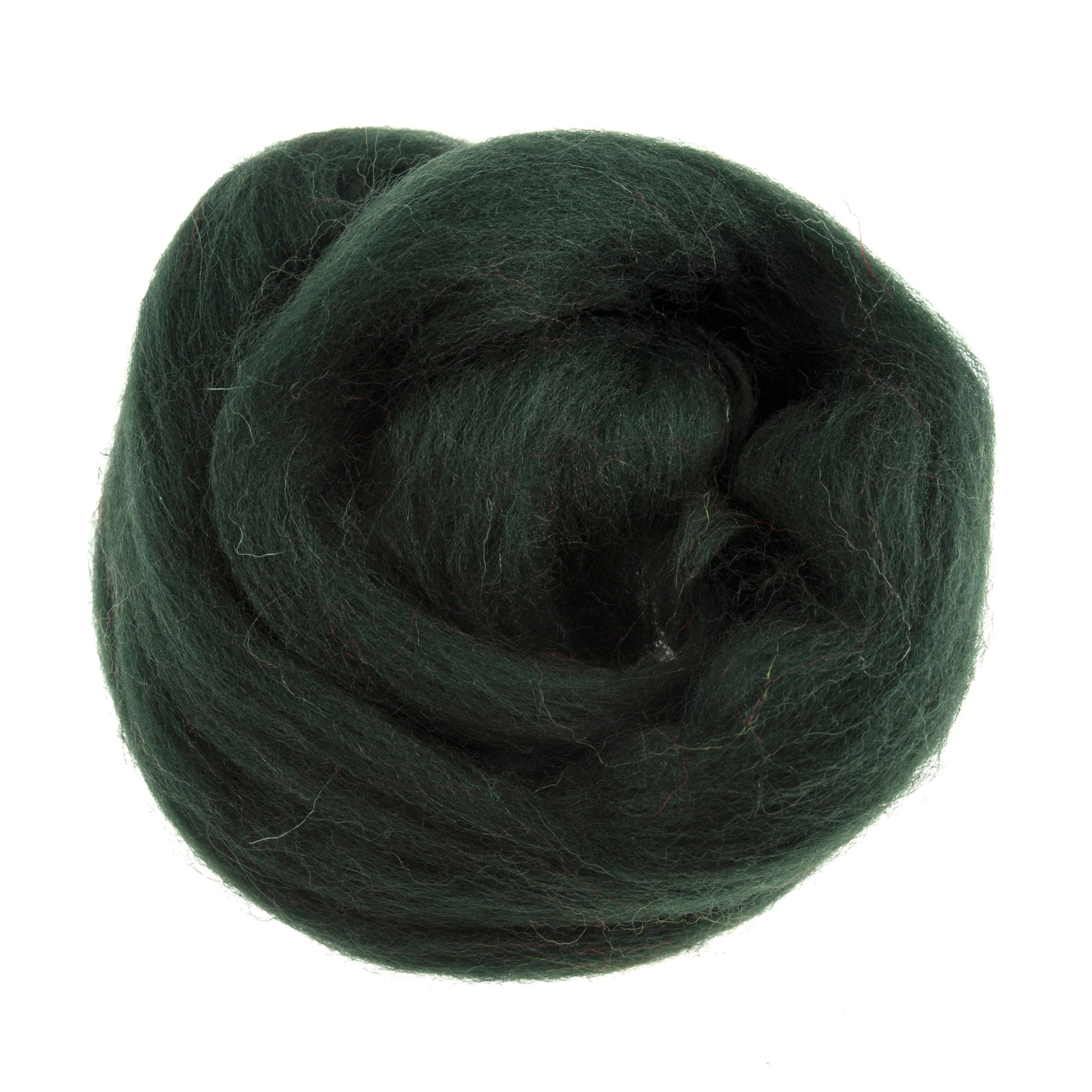 Trimits Felting Wool Natural Wool Roving, Dark Green, 10g Packet  - The Sewing Studio
