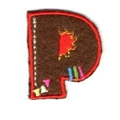 Trimits Motifs Motif Letter P. Iron on.  - The Sewing Studio