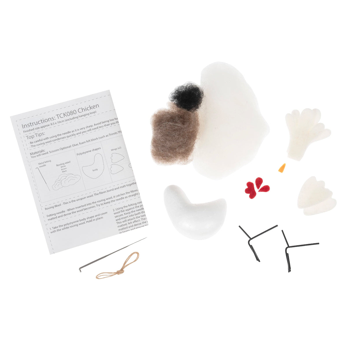 Trimits Needle Felting Kits Needle Felting Kit Chicken  - The Sewing Studio