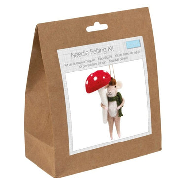 Trimits Needle Felting Kits Needle Felting Kit Christmas Woodland Mouse  - The Sewing Studio for sale UK - The Sewing Studio