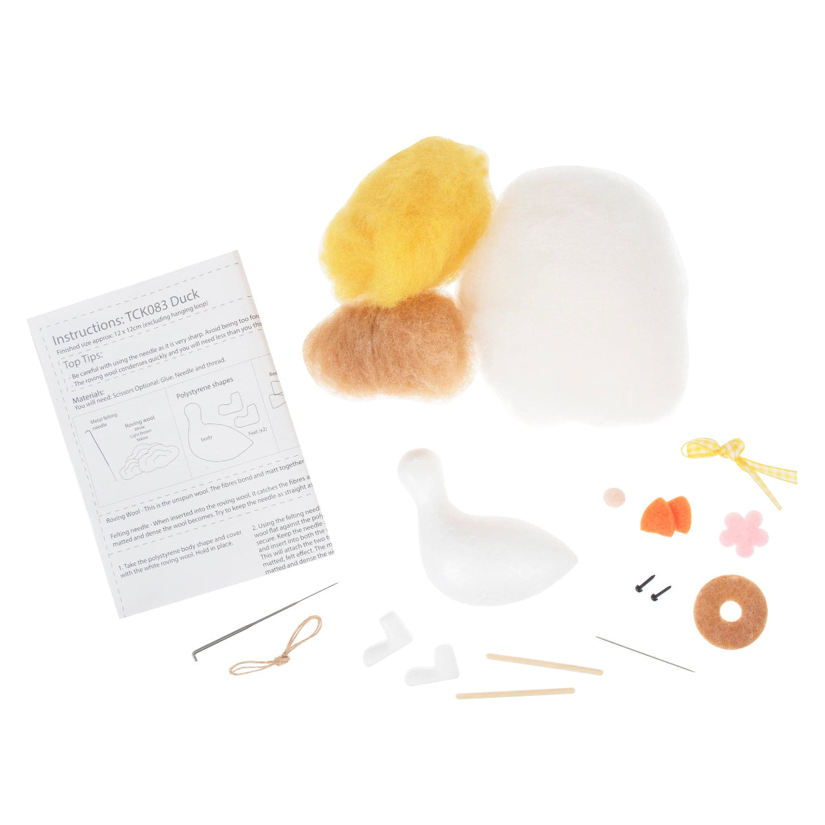 Trimits Needle Felting Kits Needle Felting Kit Duck  - The Sewing Studio