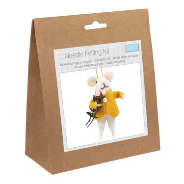 Trimits Needle Felting Kits Needle Felting Kit Flower Mouse  - The Sewing Studio for sale UK - The Sewing Studio