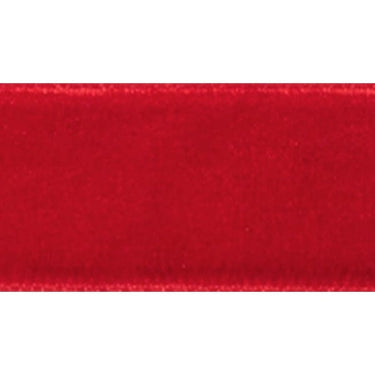 Trimits Ribbon Velvet Ribbon Reel: 5m x 15mm: Red  - The Sewing Studio for sale UK - The Sewing Studio