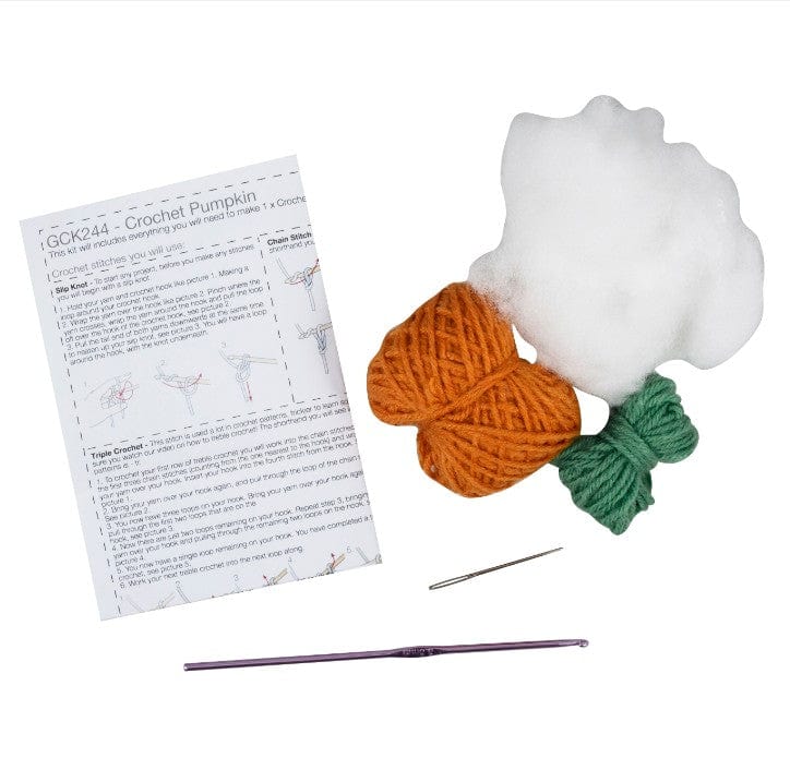 Trimits Sewing Kits Crochet Kit Pumpkin  - The Sewing Studio