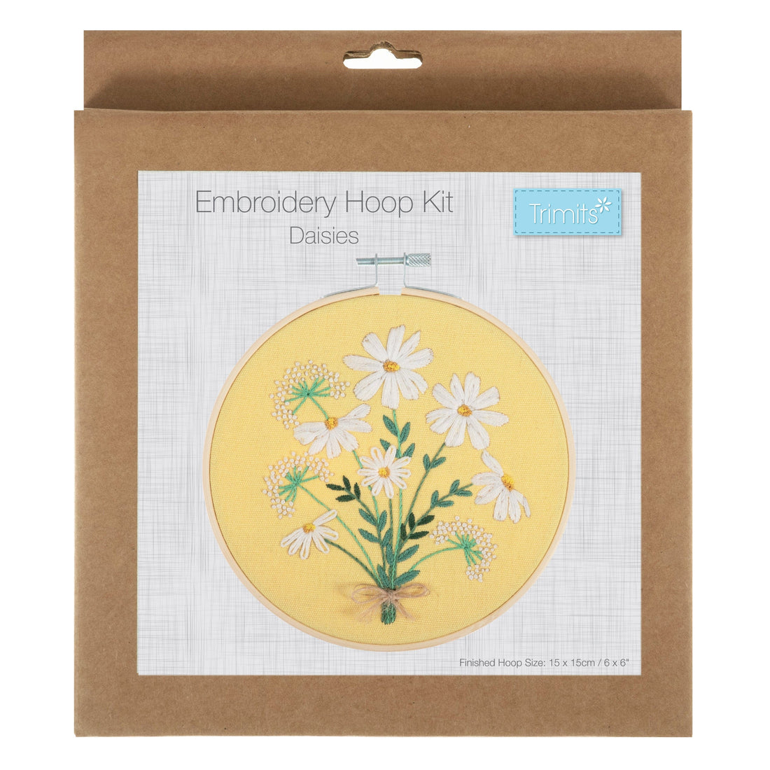 Trimits Sewing Kits Embroidery Hoop Kit Daisies  - The Sewing Studio