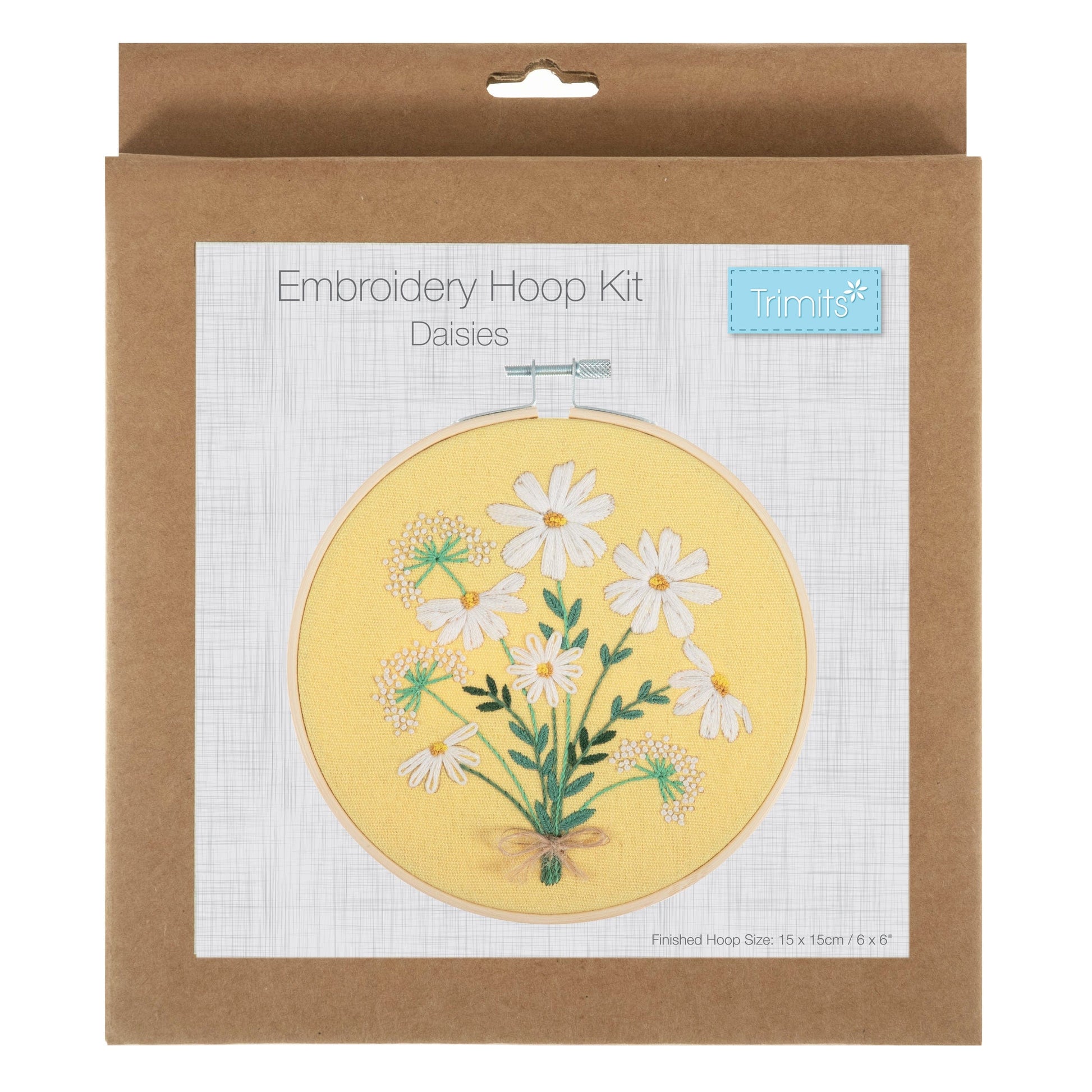 Trimits Sewing Kits Embroidery Hoop Kit Daisies  - The Sewing Studio