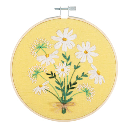 Trimits Sewing Kits Embroidery Hoop Kit Daisies  - The Sewing Studio