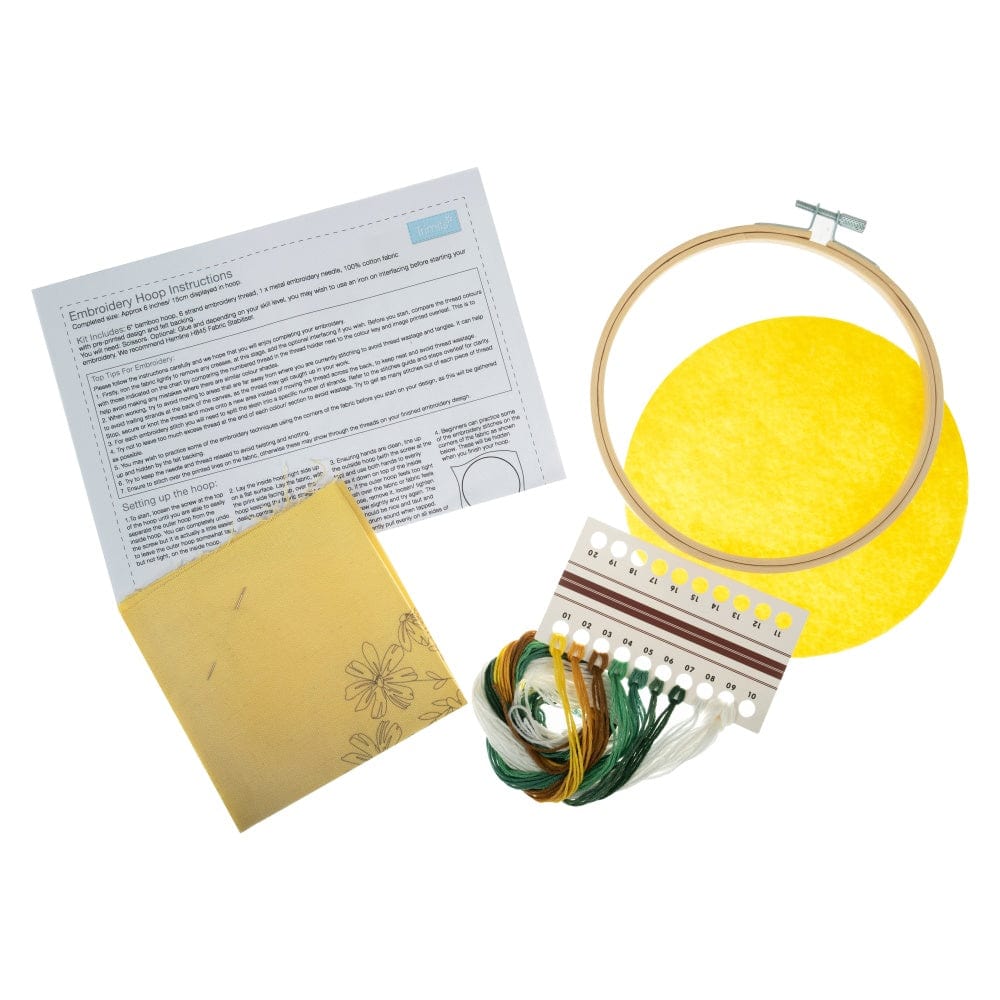 Trimits Sewing Kits Embroidery Hoop Kit Daisies  - The Sewing Studio