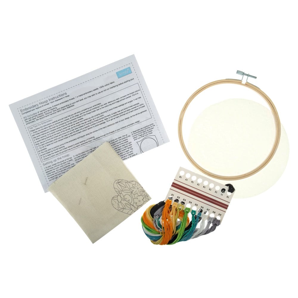 Trimits Sewing Kits Embroidery Hoop Kit: Floral Bee  - The Sewing Studio