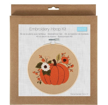 Trimits Sewing Kits Embroidery Hoop Kit Pumpkin  - The Sewing Studio for sale UK - The Sewing Studio