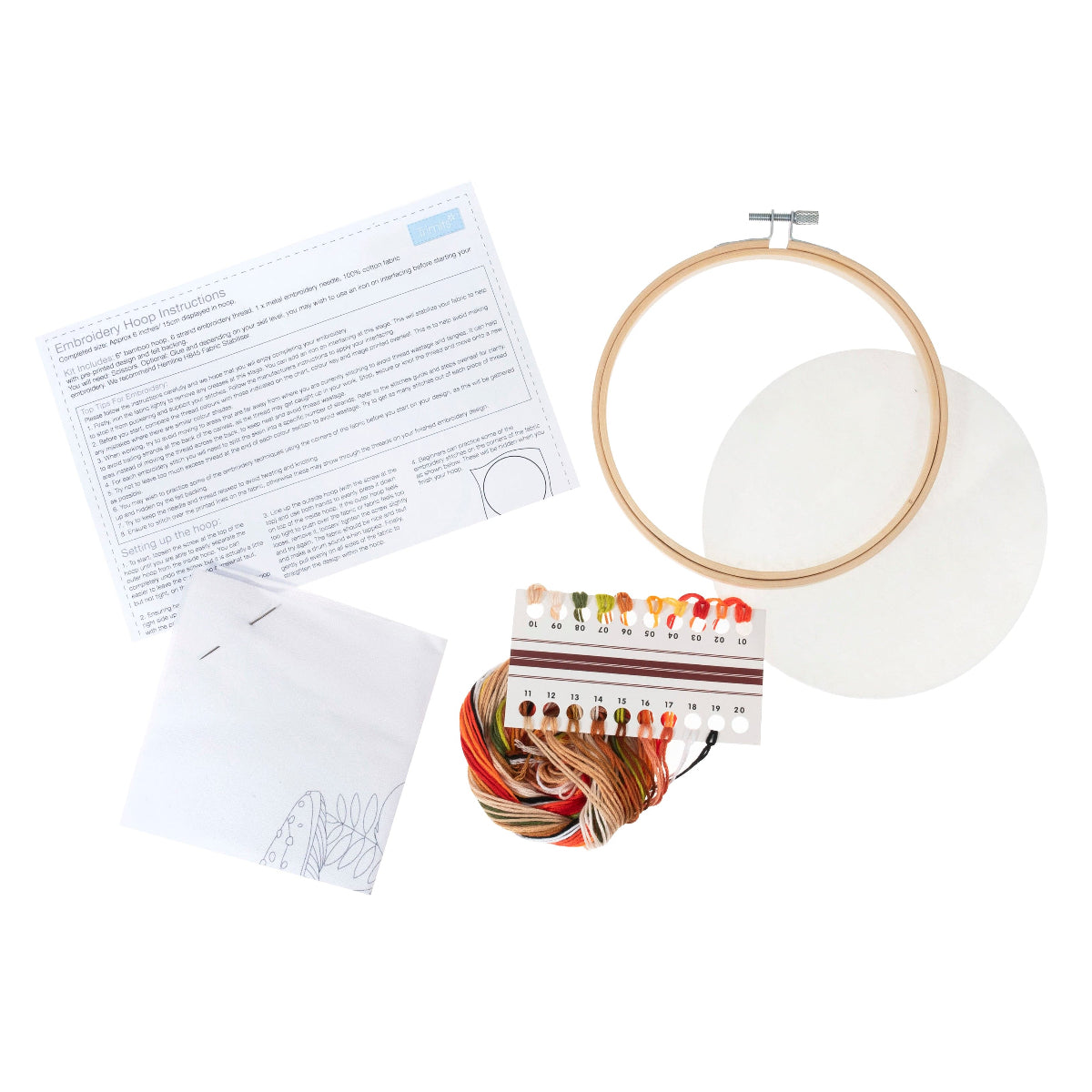 Trimits Sewing Kits Embroidery Hoop Kit Toadstool and Squirrel  - The Sewing Studio