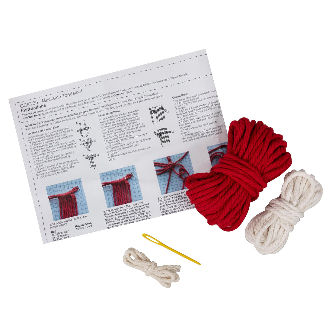 Trimits Sewing Kits Macramé Kit Toadstool  - The Sewing Studio