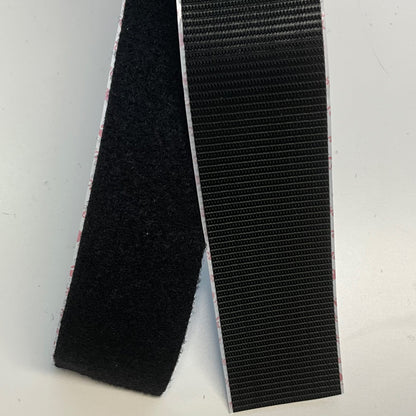 VELCRO Velcro Velcro Heavy Duty Hook and Loop Tape (Self adhesive): 50mm wide: Black - per metre.  - The Sewing Studio
