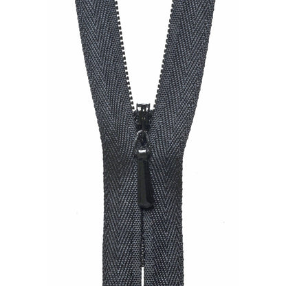 YKK Zips YKK Concealed Zip 20cm / 8 inch: Black (Colour 580)  - The Sewing Studio