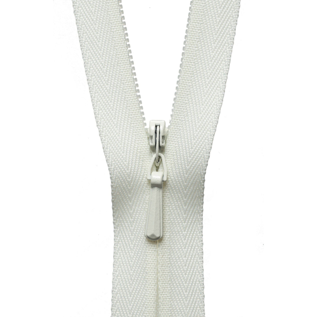YKK Zips YKK Concealed Zip 41cm /16 inch: Cream (Colour 502)  - The Sewing Studio