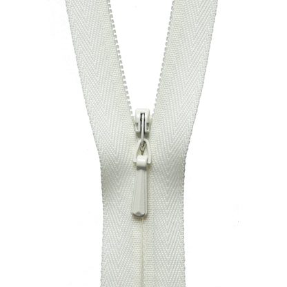 YKK Zips YKK Concealed Zip 41cm /16 inch: Cream (Colour 502)  - The Sewing Studio