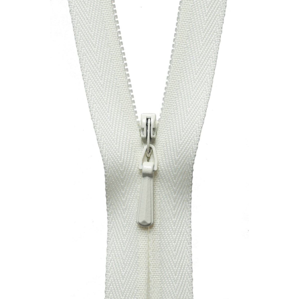 YKK Zips YKK Concealed Zip 56cm / 22 inch: Cream (Colour 502)  - The Sewing Studio
