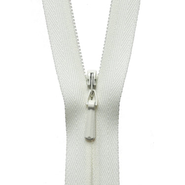 YKK Zips YKK Concealed Zip 56cm / 22 inch: Cream (Colour 502)  - The Sewing Studio for sale UK - The Sewing Studio