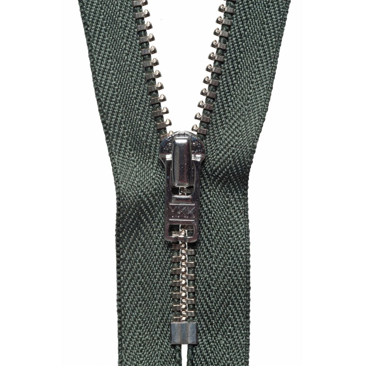 YKK Zips YKK Metal Trouser Zip 20cm/ 8 inch: Spruce Green (Colour 567)  - The Sewing Studio